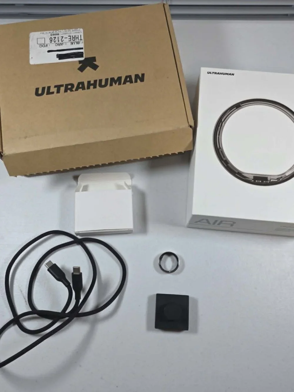 ULTRA HUMAN AIR SMART RING HEALTH MONITOR AIR SILVER SIZE 9 NEW